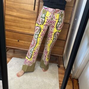 Zara linen blend kickflare pants